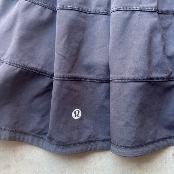 Lululemon Pace Rival Skirt (Tall) 4-way Stretch 15" Women's 4 Black Run Skort - Picture 5 of 9